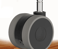 キャスター 差込式 OAオフィスチェア用ホイール ５個セット 取替えゴムキャスター ホイール差込式 360度回転 椅子 静音 静音 傷つけにくい 適応穴直径11mm 車輪直径Φ65mm