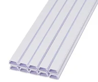 オーム(OHM) テープ付ABSモール 2号 91cm ホワイト 10本入|オーム電機 DZ-AMT209-W/10P 09-2838