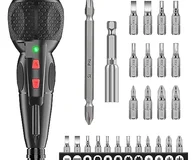 Smraza 電動ドライバー ボール型グリップ ビット 正逆転切り替え 小型 電動 ドライバーセット USB充電式