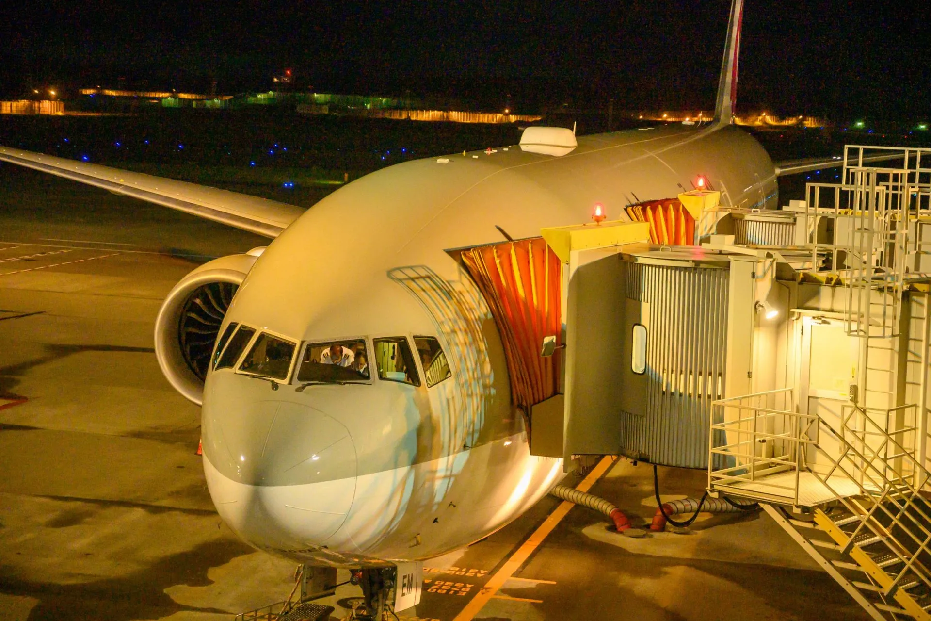 カタール航空の機内