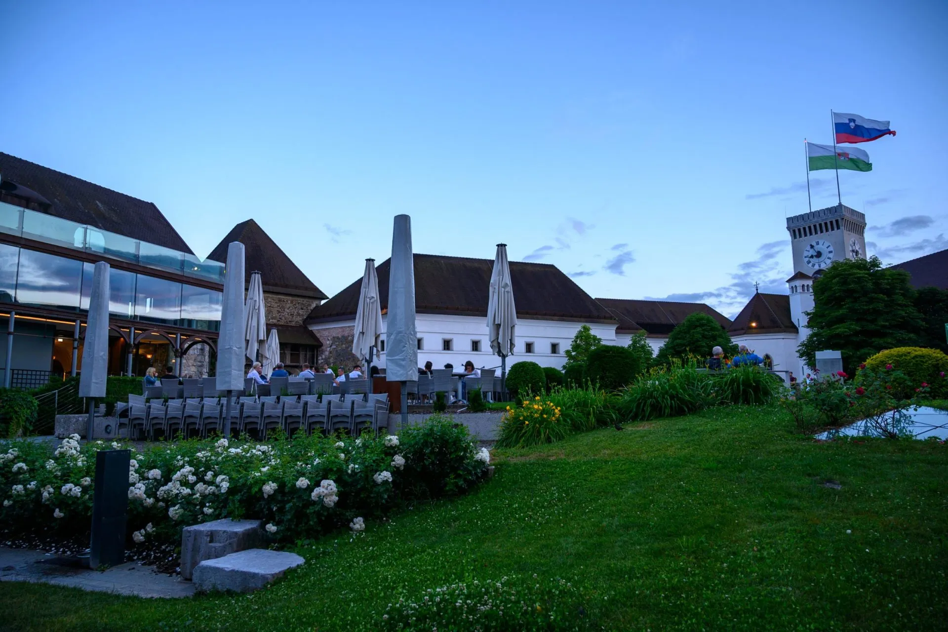 リュブリャナ城内のレストラン