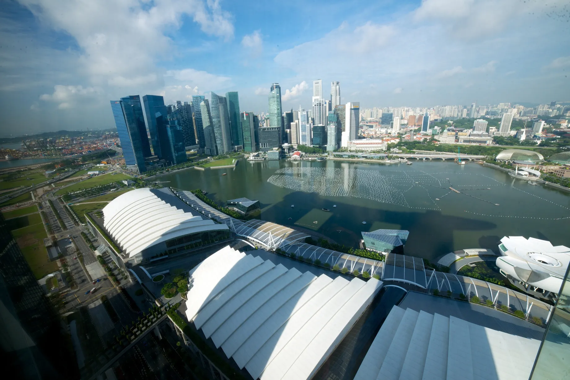 広角で撮った部屋からの眺め
