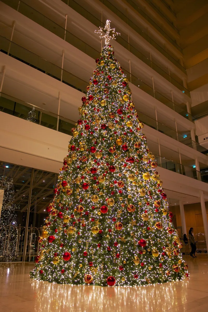 巨大なクリスマスツリー