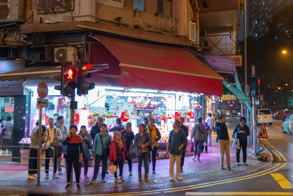 香港市街の様子