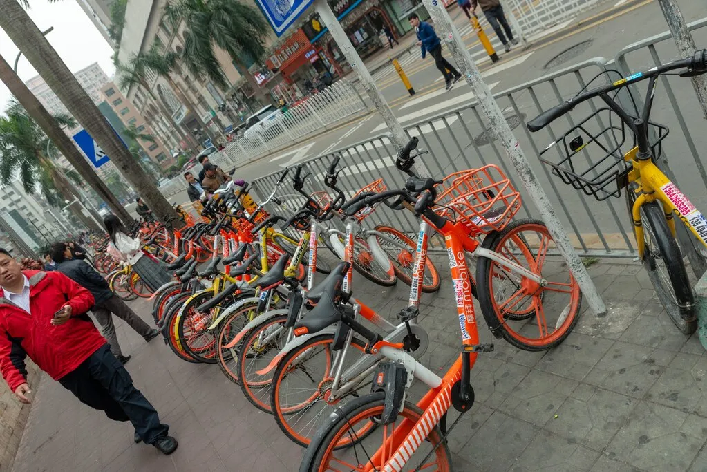 深センのシェアサイクル