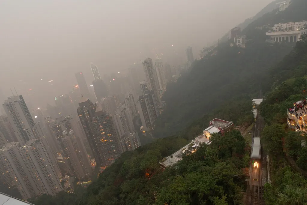 香港の夜の風景