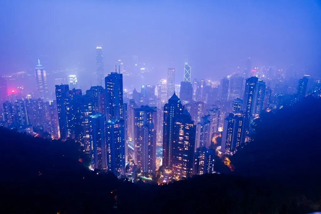 視界が良くなった香港の夜景