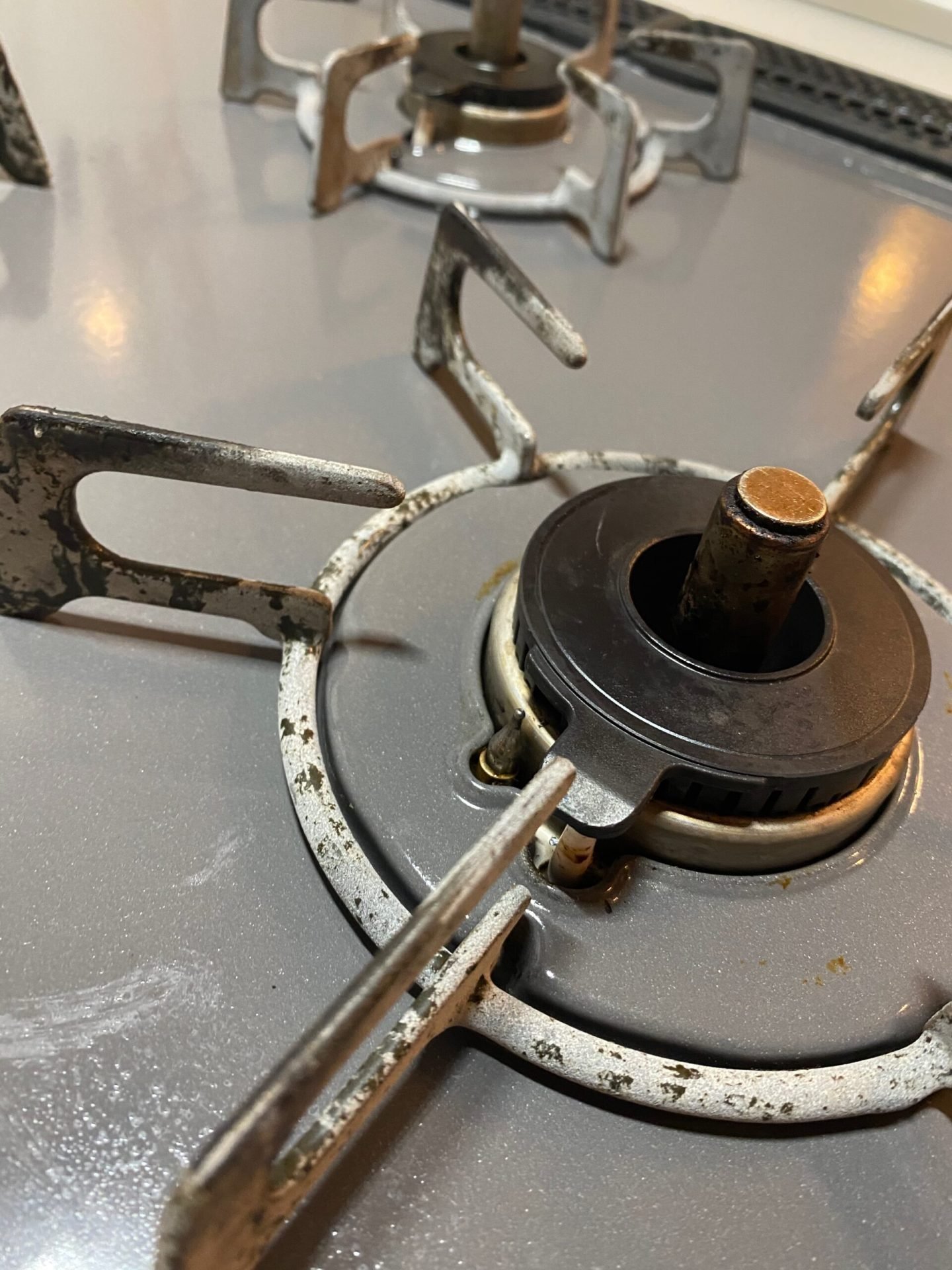 五徳をクエン酸漬けしたらコーティングが剥がれた