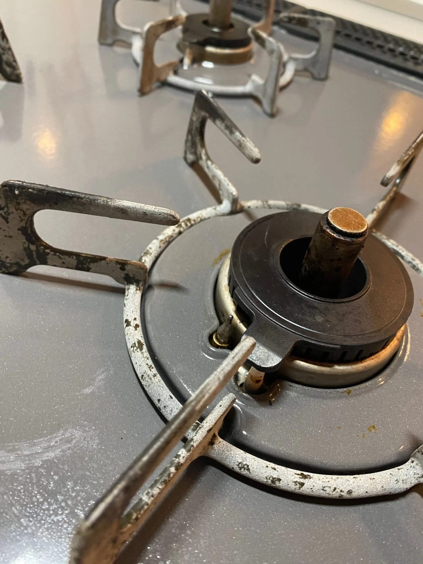 五徳をクエン酸漬けしたらコーティングが剥がれた