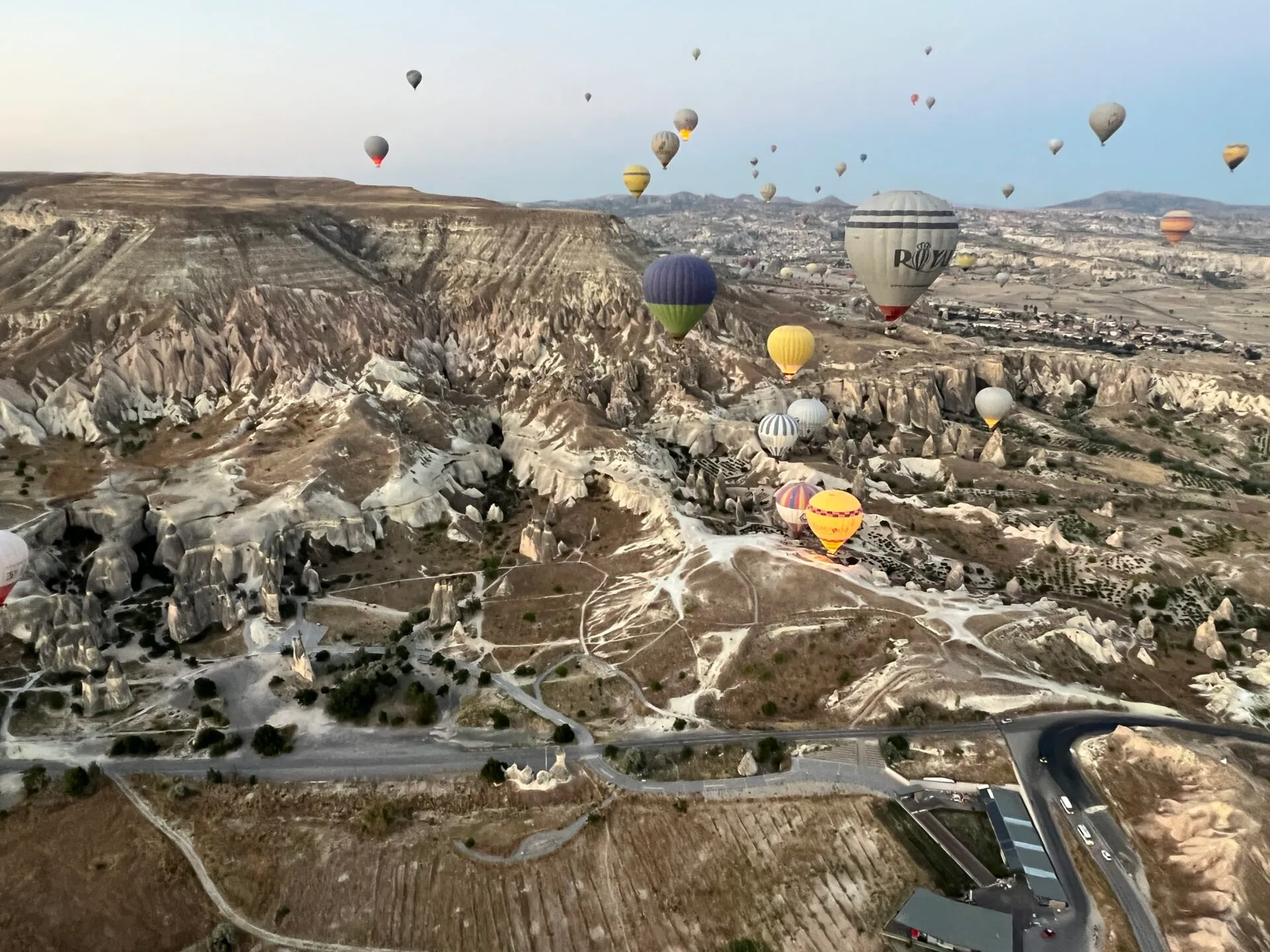 上空からのカッパドキアの風景