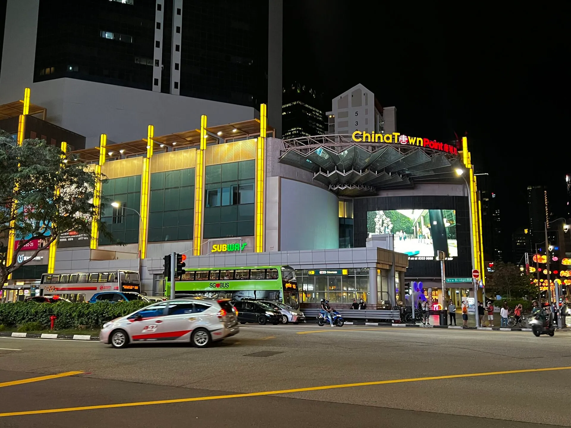 チャイナタウンの飾り付け