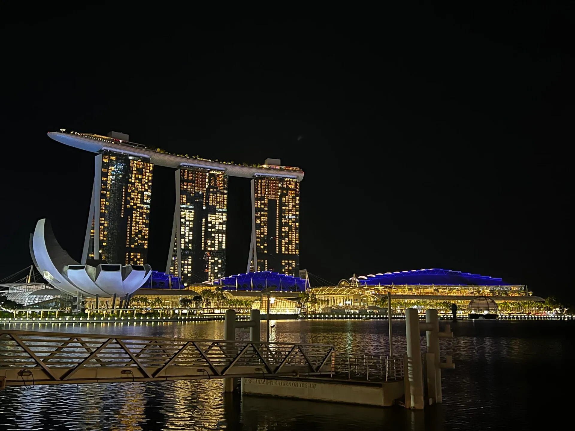 夜のMarina Bay Sands