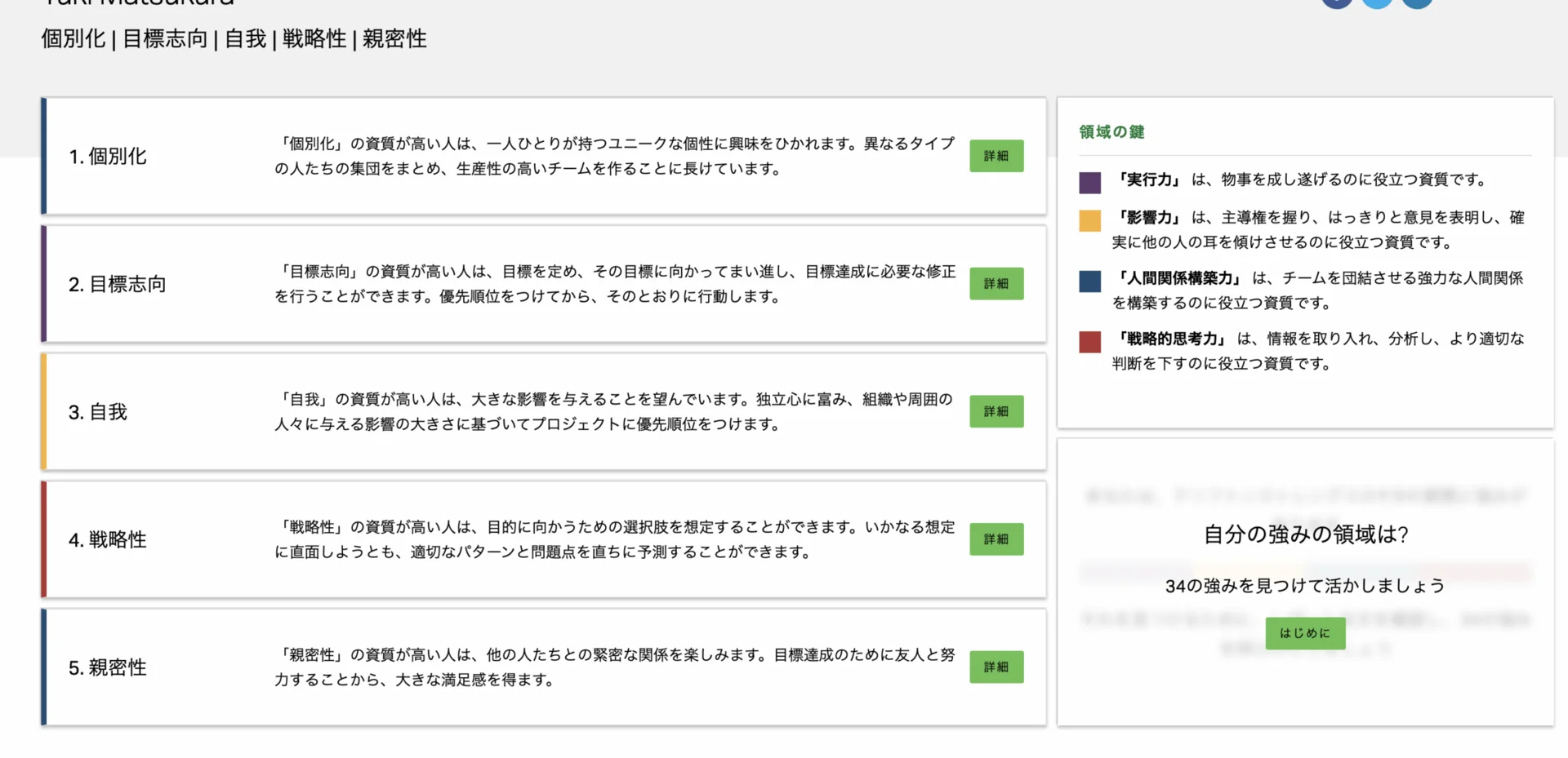 2年ぶりにGallupのCliftonStrengthsテストを受けてみた