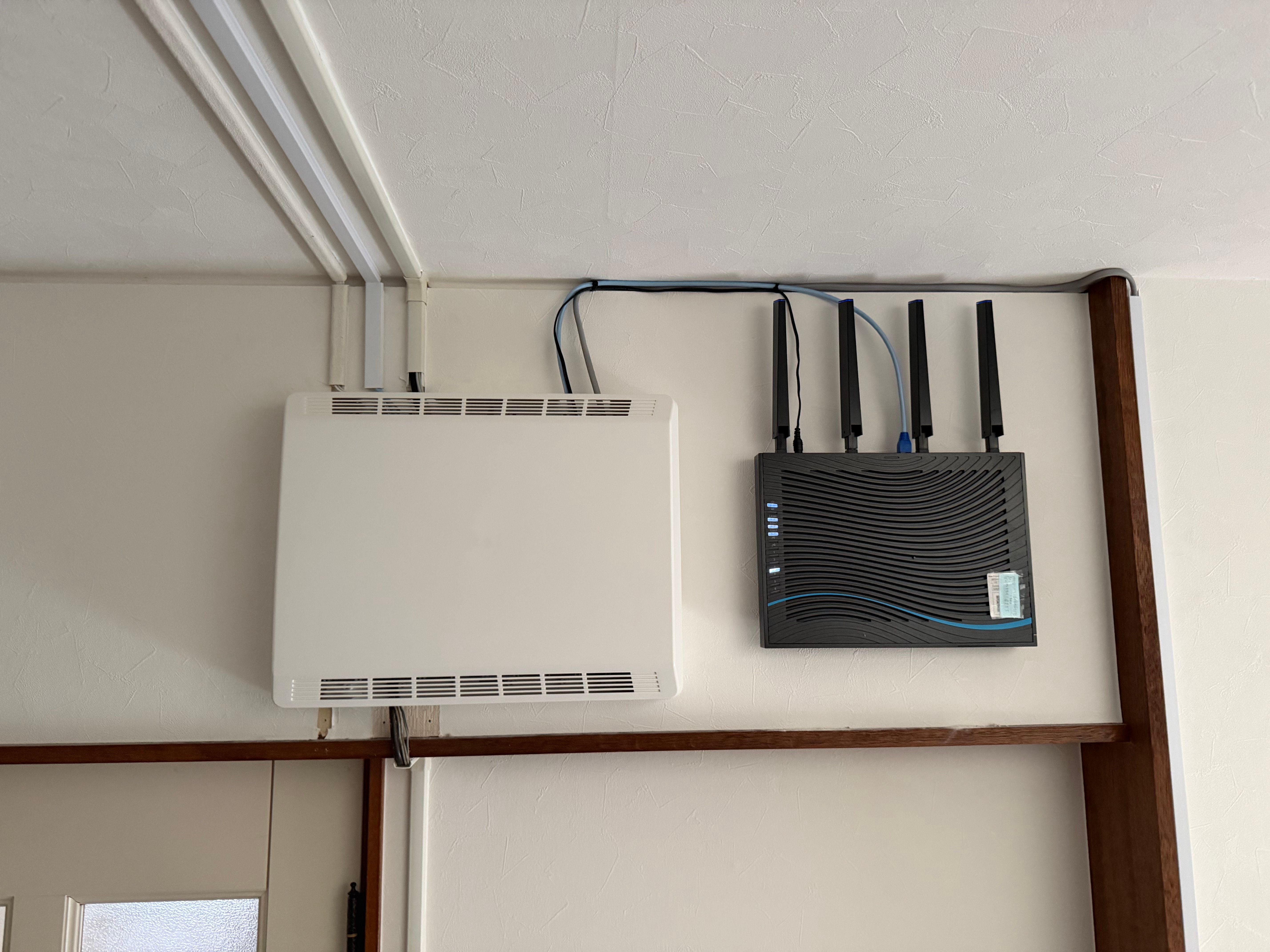 実家のネットワークインフラを整備 | 3階建RC造にWiFi AP3台配置